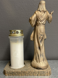 Grafkaars met Jezus Barmhartig 29 cm, kunststof (7)