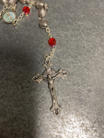 Rozenkrans, metaal, Heilige Hart van Jezus, 55 cm
