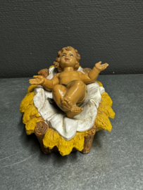 Kribbe kind, Italië, rubber,  10x14 CM