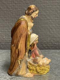 Kerstgroep, Jozef, Maria en los kindje Jezus, resin, 8 cm (9)