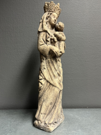 Heiligenbeeld Maria met kind, beton 42 cm, kan ook buiten (8)