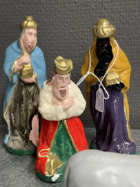 Kerstgroep, gips, 20 delen,  12-14 cm, (8)