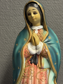 Beeld Onze-Lieve-Vrouw van Guadalupe – handbeschilderd gips, 35,5 cm