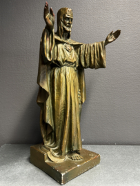 Beeld Heilig Hart van Jezus – Gips, Gerard Linssen, ca. 1930