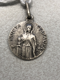 Devotiemedaille Clara van Assisi, 1.5 cm
