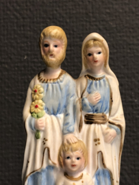 Heiligenbeeld heilige Familie, biscuit porselein, 13cm, 1880 (2)