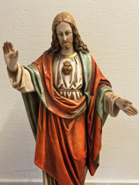 Heiligenbeeld Heilig Hart van Jezus – Gebroeders van Paridon, Gips, 66 cm