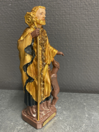 Heiligenbeeld Gilles,  16 cm hoog resin (4)