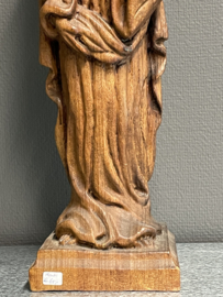 Heiligenbeeld Maria, Duits houtsnijwerk, 53 cm, jaren 30 (10)