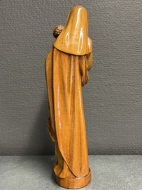 Heiligenbeeld Maria O.L.V van Tongeren, hout, 25cm (3)