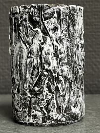 Waxine licht houder met Lam Gods, 8 x 5 cm