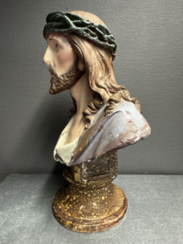 Ecce Homo – polychroom borstbeeld van Christus, ca. begin 20e eeuw