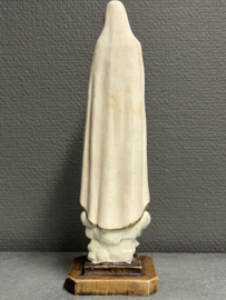 Heiligenbeeld  Maria Onze Lieve Vrouw van Fatima, geperst marmer, 26 cm (3)