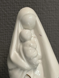 Heiligenbeeld Maria met kind, porselein, 20 cm (0)