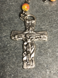 Rozenkrans, Maria met Kind, Kruis de Drie Eenheid, 54 cm, glaskralen