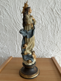 Heiligenbeeld Maria Hemelvaart Met Engelen
