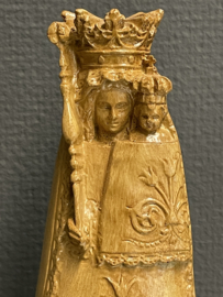 Heiligenbeeld Maria OLV van Scherpenheuvel 25 cm, kunststof, lijkt op hout. (7)