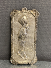 Ex voto, been, 14 x 7 cm, zilver, eind 1800