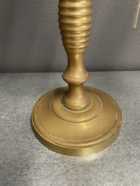 Kandelaar, drie arm, koper, 41 x 35 cm (8)