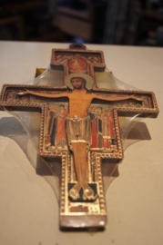 San Damiano kruis 2D hout, 21 cm (8)
