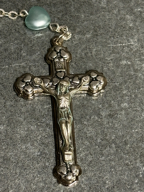 Rozenkrans Maria, hartjes, 54 CM