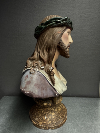 Ecce Homo – polychroom borstbeeld van Christus, ca. begin 20e eeuw