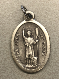 Devotiemedaille Johannes de Doper, 2 cm