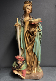 Heilige Catharina van Alexandrië beelden en plaquettes