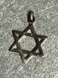 Davidster, 2 CM, zilver.