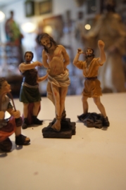 De geseling van Jezus, resin, 4 delen, ca. 9 cm (8)
