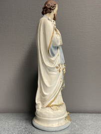 Heiligenbeeld Jozef met kind Jezus, 45 cm, gips, (10)