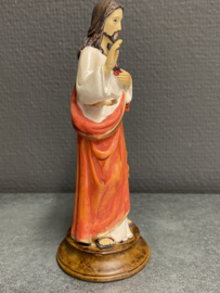 Heiligenbeeld Jezus Heilig Hart ,14 cm, resin, (5)