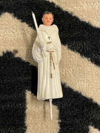 Communicant, taart versiering jaren 30, 9.5 cm, plastic (8)