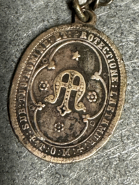 Devotiemedaille Maria Onze Lieve Vrouw van de Onbevlekte Ontvangenis, brons, 3 CM