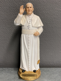 Beeld Paus Franciscus, 20 cm hoog, resin,(3)