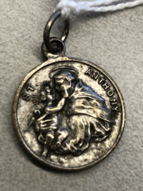 Devotiemedaille Antonius van Padua en Maria OLV van Carmel, 2 cm