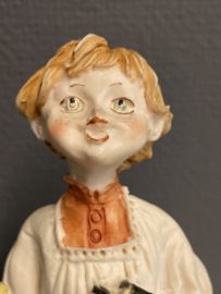 Misdienaar, acoliet, 19 cm, Capodimonte stijl. (7)