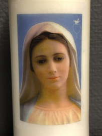 Noveenkaars Maria Medjugorje, brandt 9 dagen en nachten. 100% Plantaardige olie.