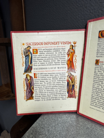 Antiek drieluik met Misgebeden en Evangelisten – ca. 1935 – papier op karton