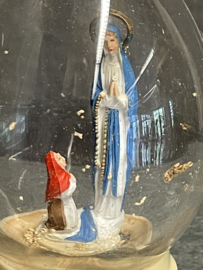 Souvenir sneeuw ei, jaren 50, Geen water meer in, Lourdes (8)