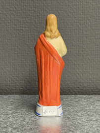 Jezus Heilig Hart 13 cm, biscuit porselein 1900 (1)