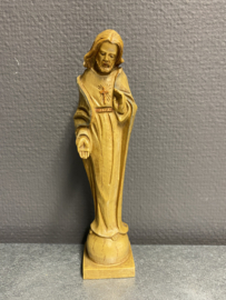 Heiligenbeeld Jezus Heilig Hart, gips, 19cm (3)
