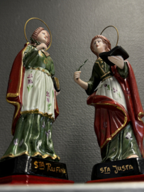 Heiligenbeelden Justa en Rafina