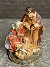 Kerstgroep Heilige Familie, 3 cm, resin. (10)