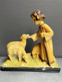 Heiligenbeeld Jezus met schaapjes