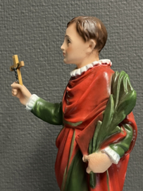 Heiligenbeeld Vitus, 32 cm, gips. (10)
