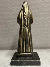 Heiligenbeeld Rita van Cascia, 18 cm hoog. brons (3)