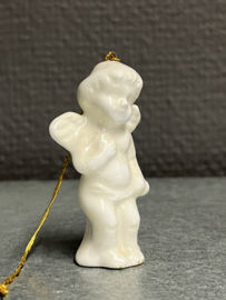 Kerst (-boom) engel , porselein, 5.5 cm, (5)