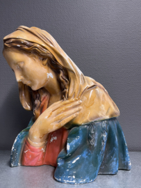 Heiligenbeeld Maria (borstbeeld), gips, 1930, 31cm (0)