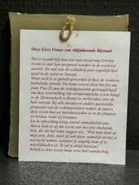 Plaquette Maria altijd durende bijstand